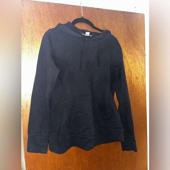 Motherhood Maternity Tops - Motherhood Maternity Black Hoodie